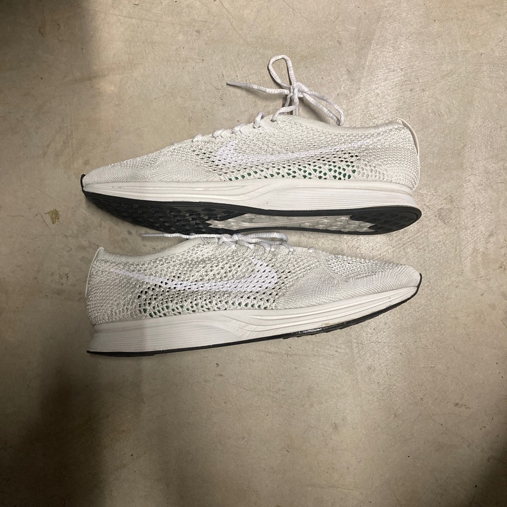 Nike Triple White Flynit Racers